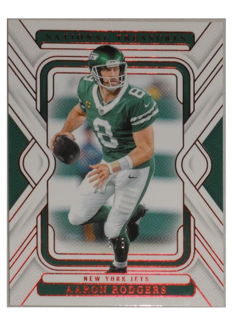 2024 Panini National Treasures Base Set Aaron Rodgers #76 card