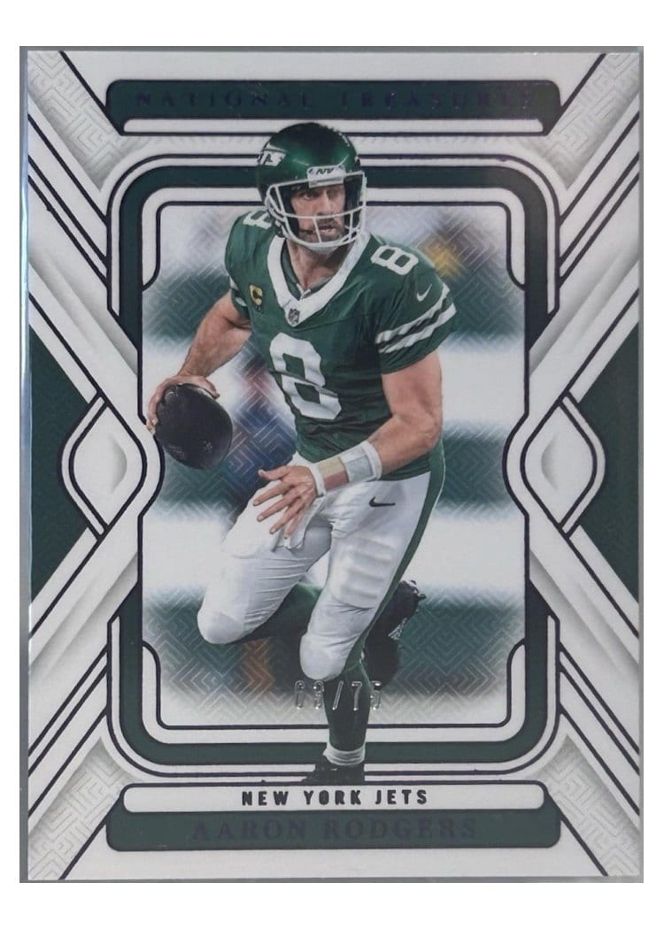 2024 Panini National Treasures Base Set Aaron Rodgers #76 card