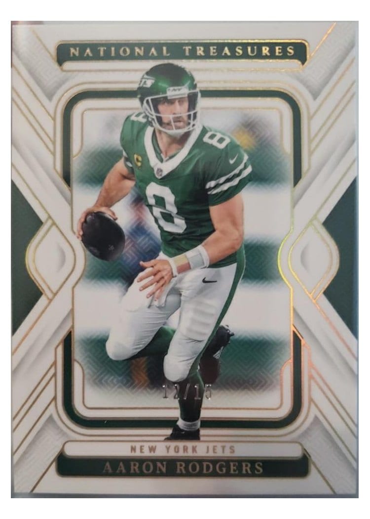 2024 Panini National Treasures Base Set Aaron Rodgers #76 card