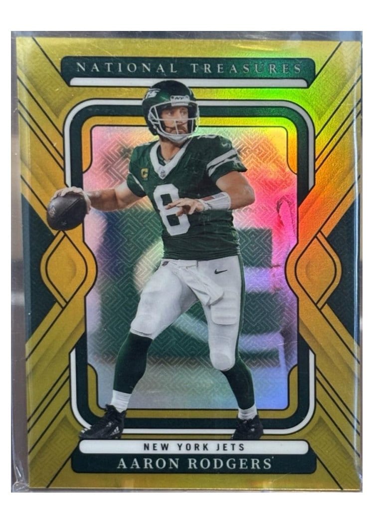 2024 Panini National Treasures Base Set Aaron Rodgers #76 card