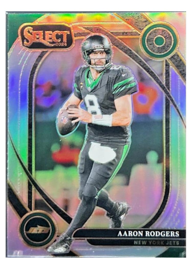 2024 Panini Select Base Set Aaron Rodgers Silver Prizm #231 card