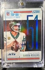 2024 Score Top 100 Aaron Rodgers #51 card