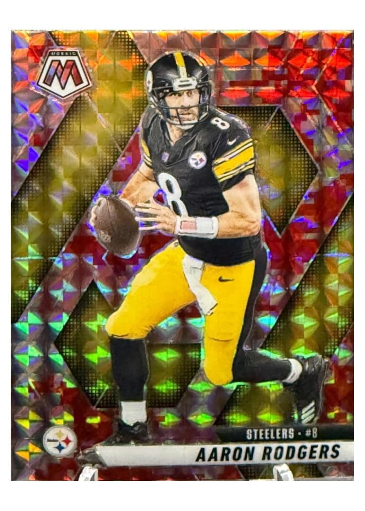 2025 Panini Mosaic Aaron Rodgers #243 card