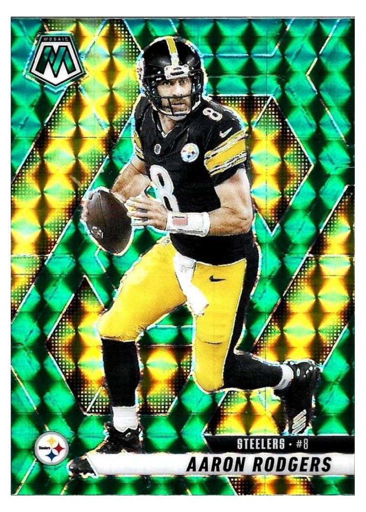 2025 Panini Mosaic Aaron Rodgers #243 card