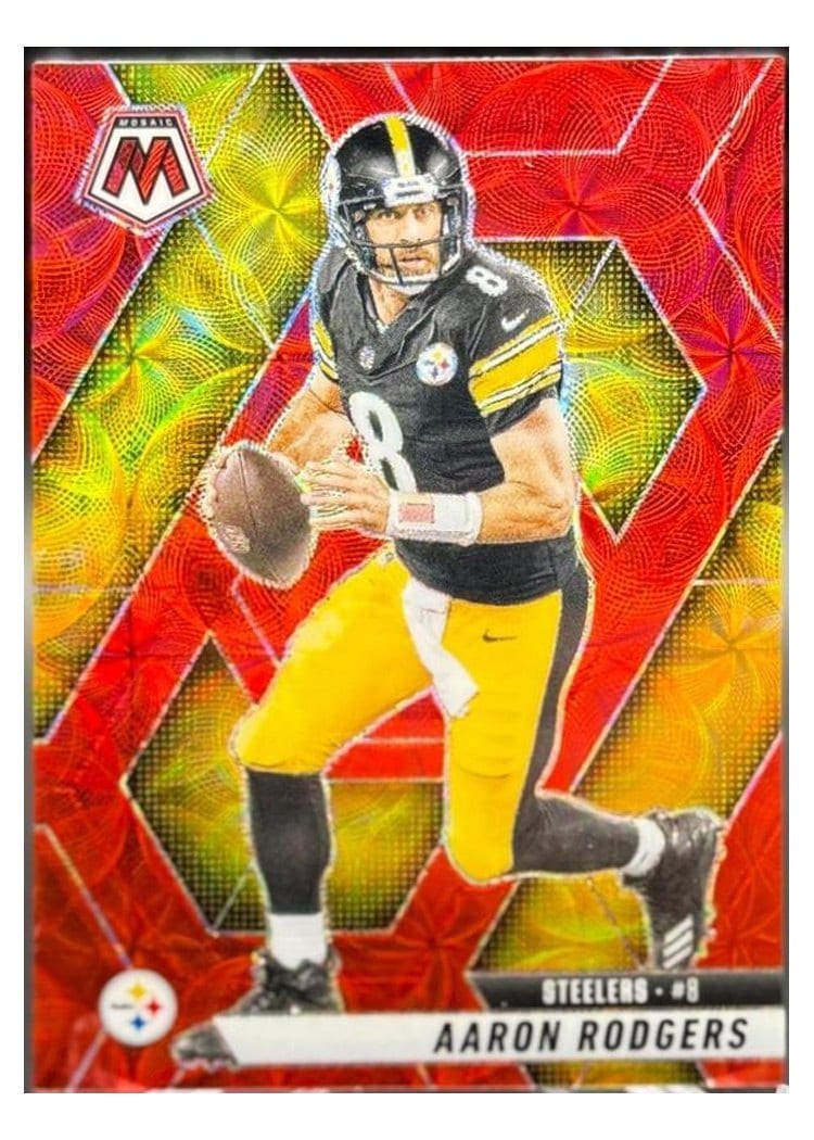 2025 Panini Mosaic Aaron Rodgers #243 card
