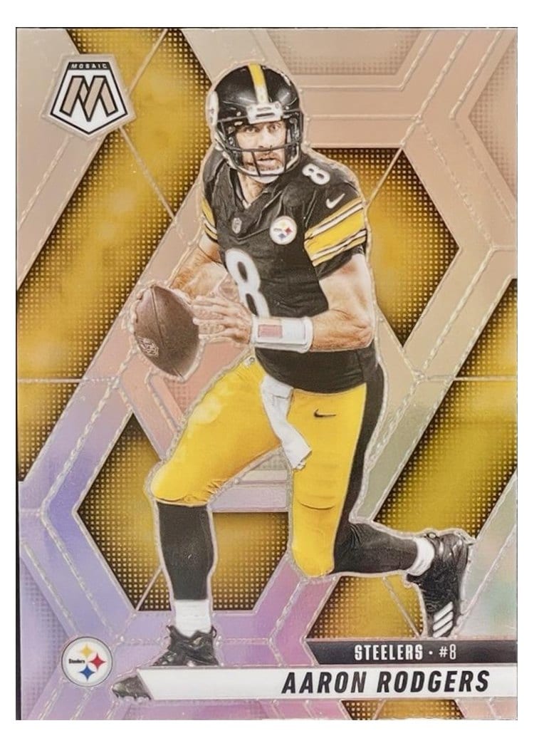 2025 Panini Mosaic Aaron Rodgers #243 card