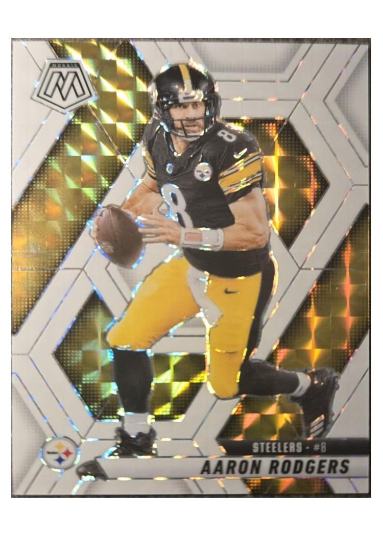 2025 Panini Mosaic Aaron Rodgers #243 card