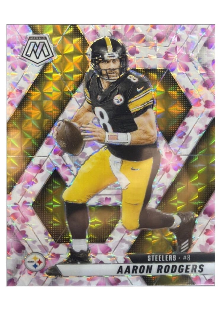 2025 Panini Mosaic Aaron Rodgers #243 card