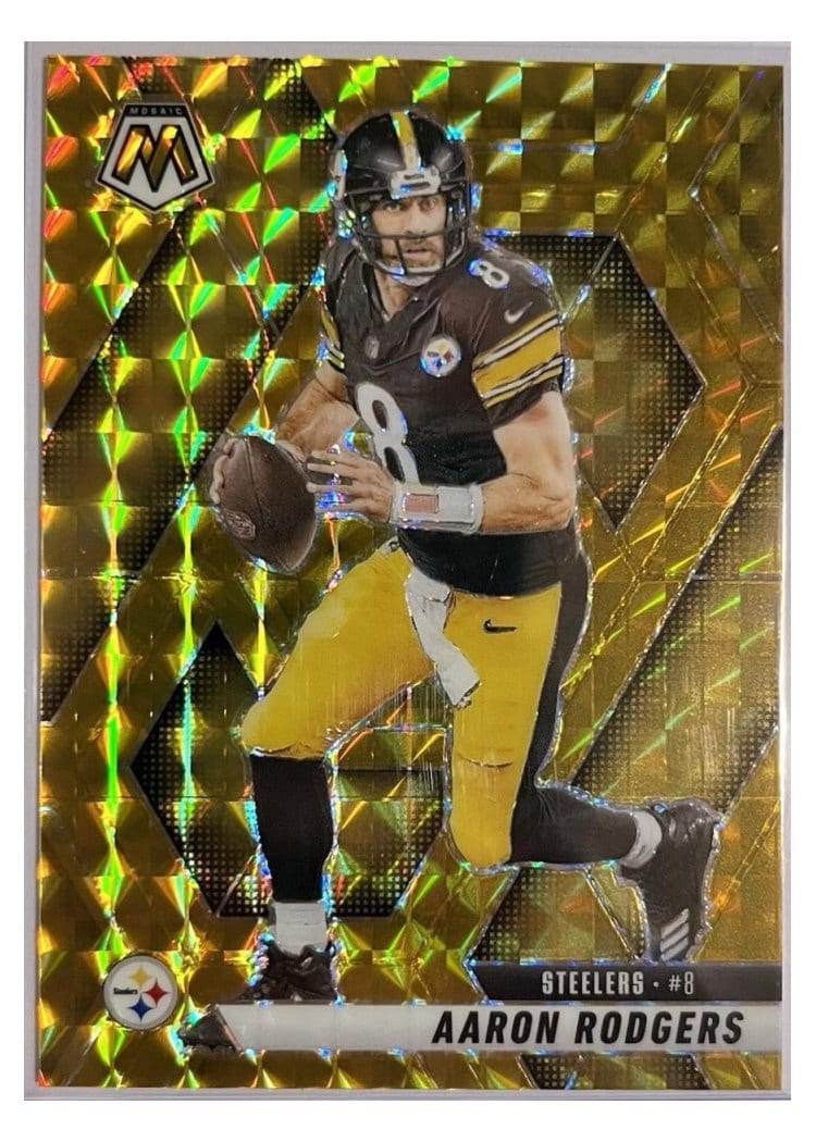 2025 Panini Mosaic Aaron Rodgers #243 card