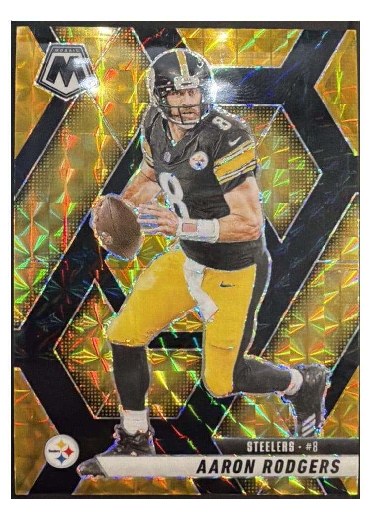 2025 Panini Mosaic Aaron Rodgers #243 card