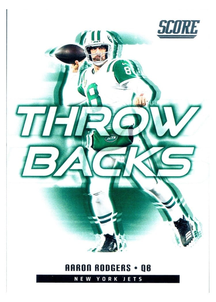 2025 Score Throwbacks Aaron Rodgers #10 card