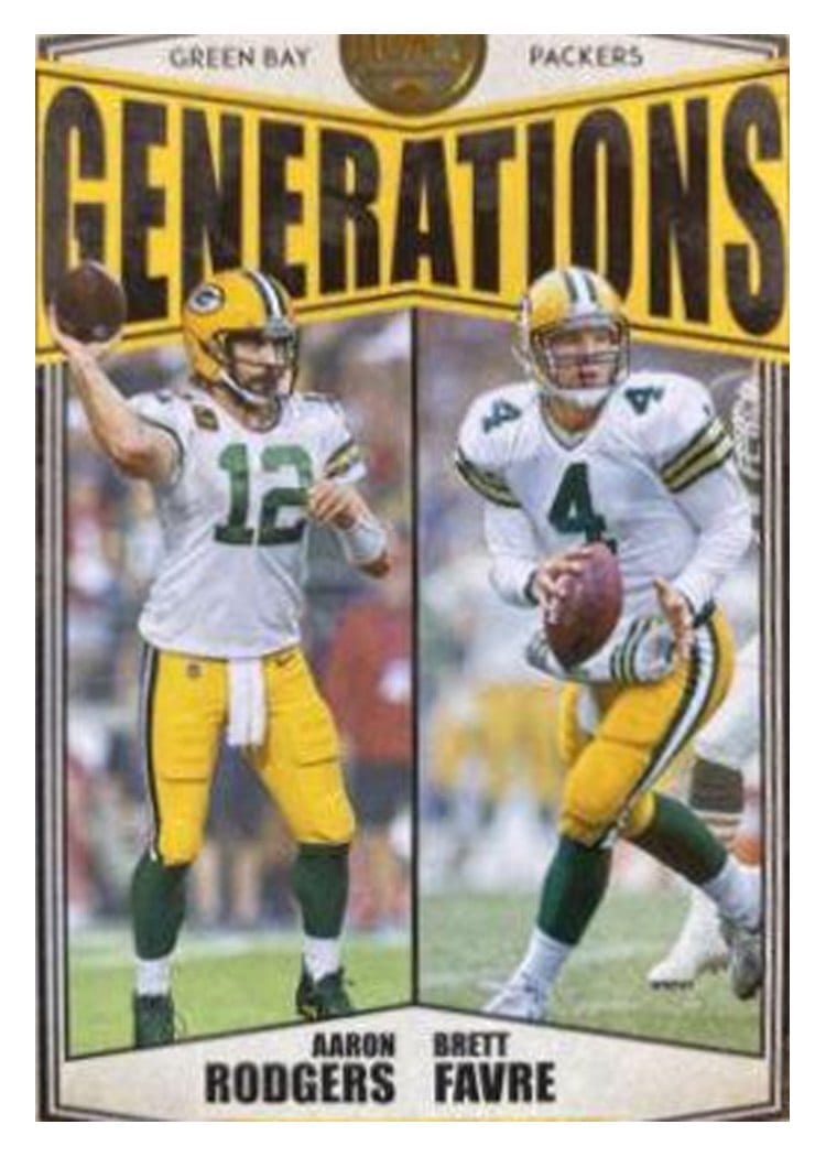 2022 Panini Legacy Generations Aaron Rodgers / Brett Favre #G-3 card