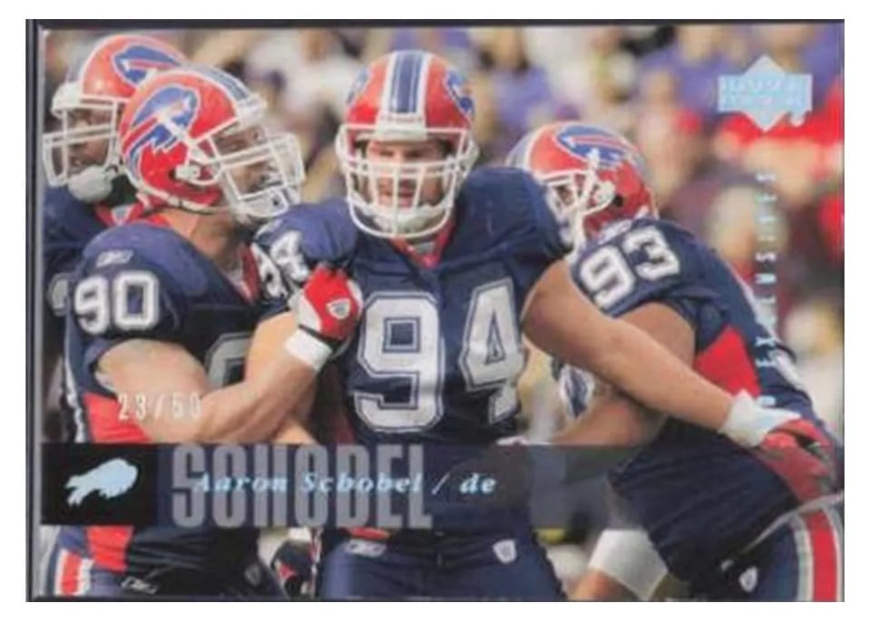 2006 Upper Deck Aaron Schobel Exclusives Silver #24 card