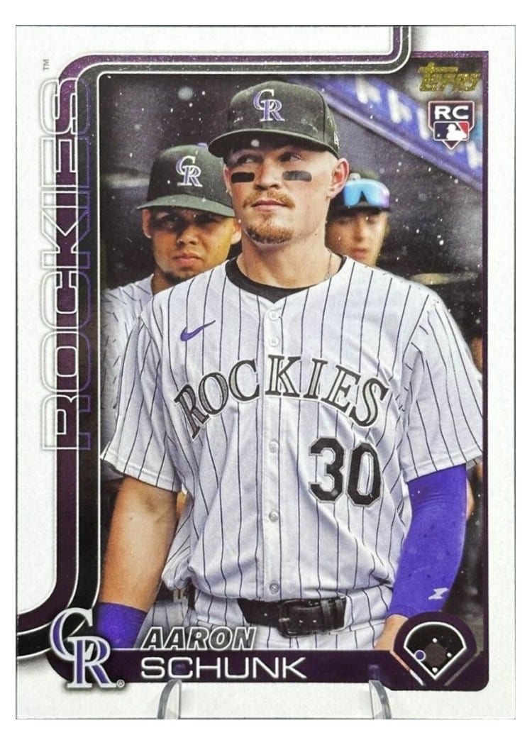2025 Topps Base Set Aaron Schunk #196 card