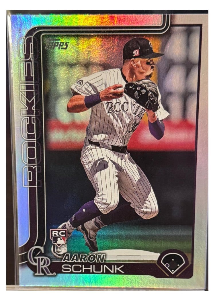 2025 Topps Base Set Aaron Schunk #196 card