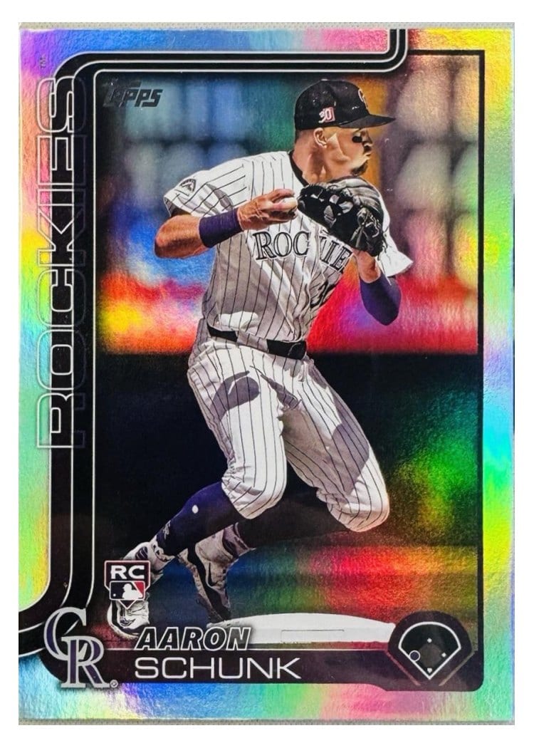 2025 Topps Base Set Aaron Schunk #196 card
