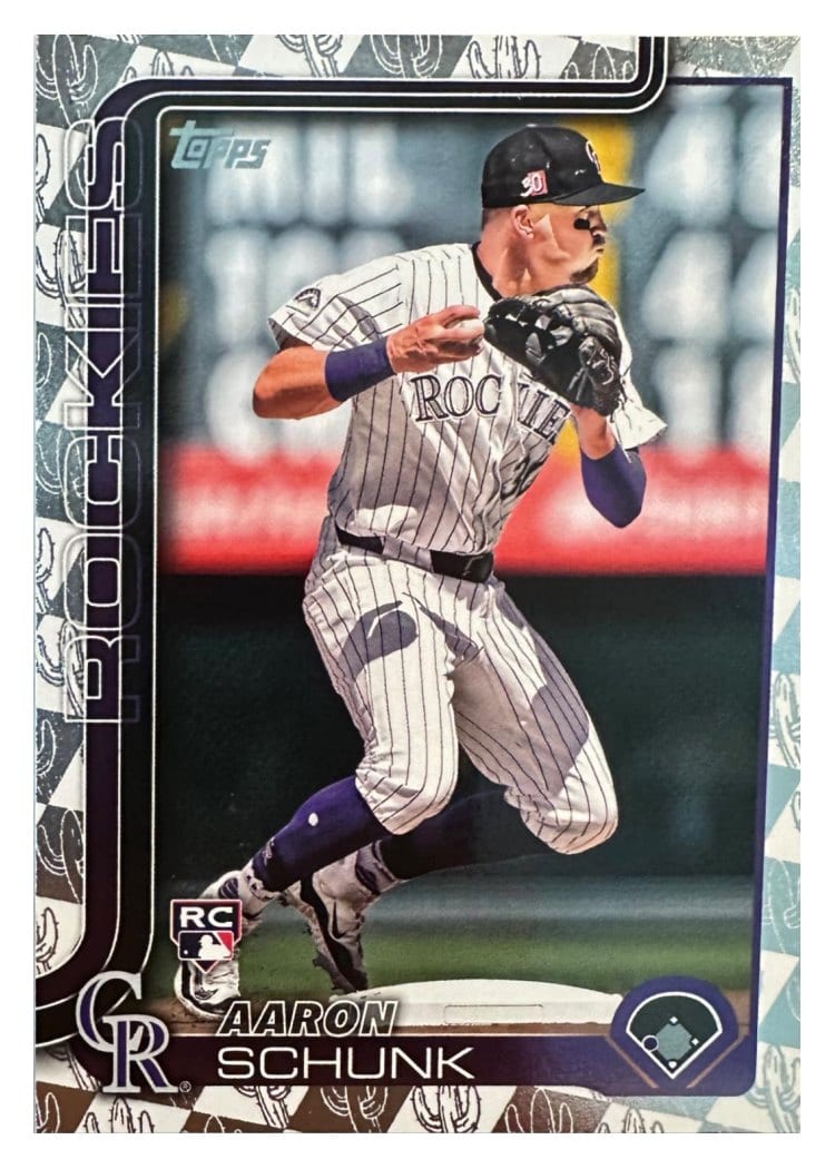 2025 Topps Base Set Aaron Schunk #196 card