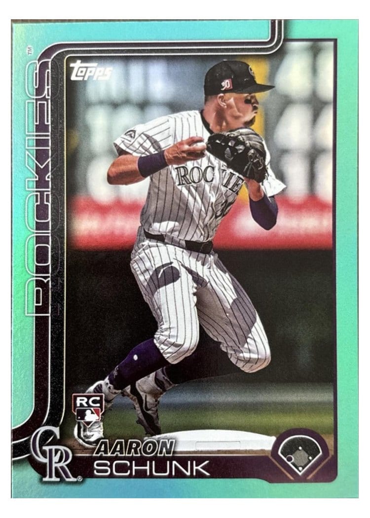 2025 Topps Base Set Aaron Schunk #196 card