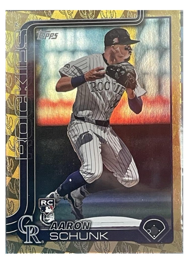 2025 Topps Base Set Aaron Schunk #196 card