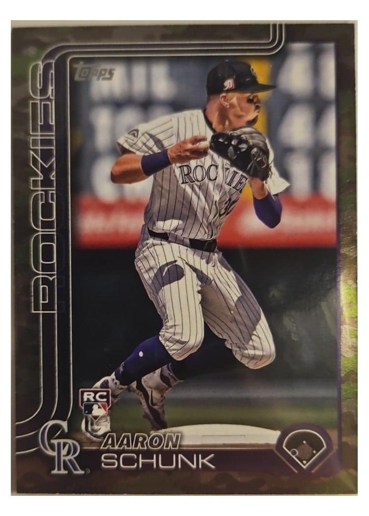 2025 Topps Base Set Aaron Schunk #196 card