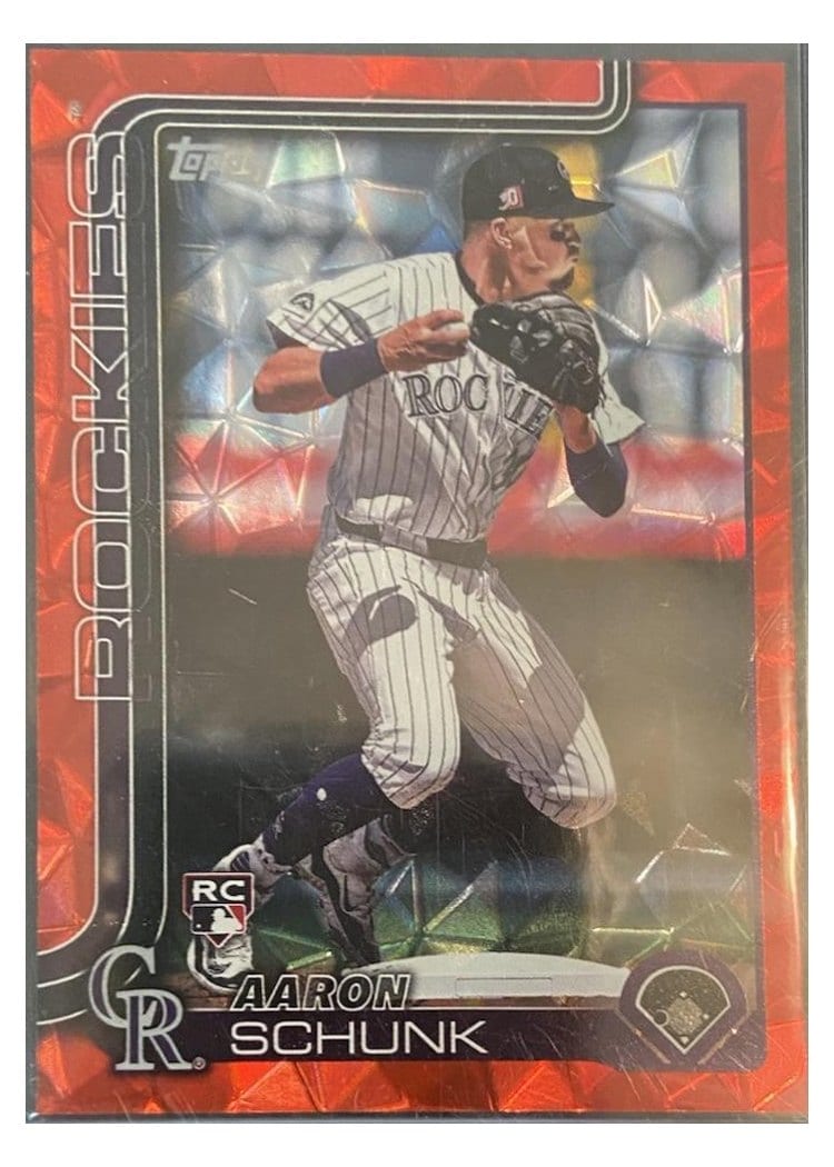 2025 Topps Base Set Aaron Schunk #196 card