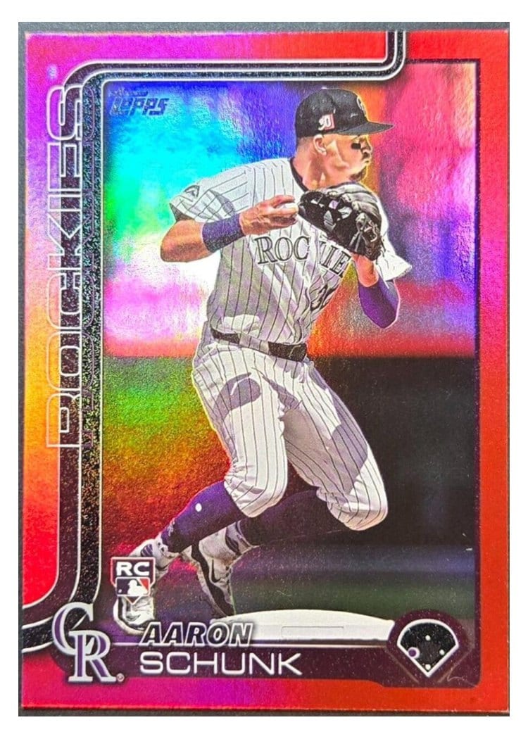 2025 Topps Base Set Aaron Schunk #196 card