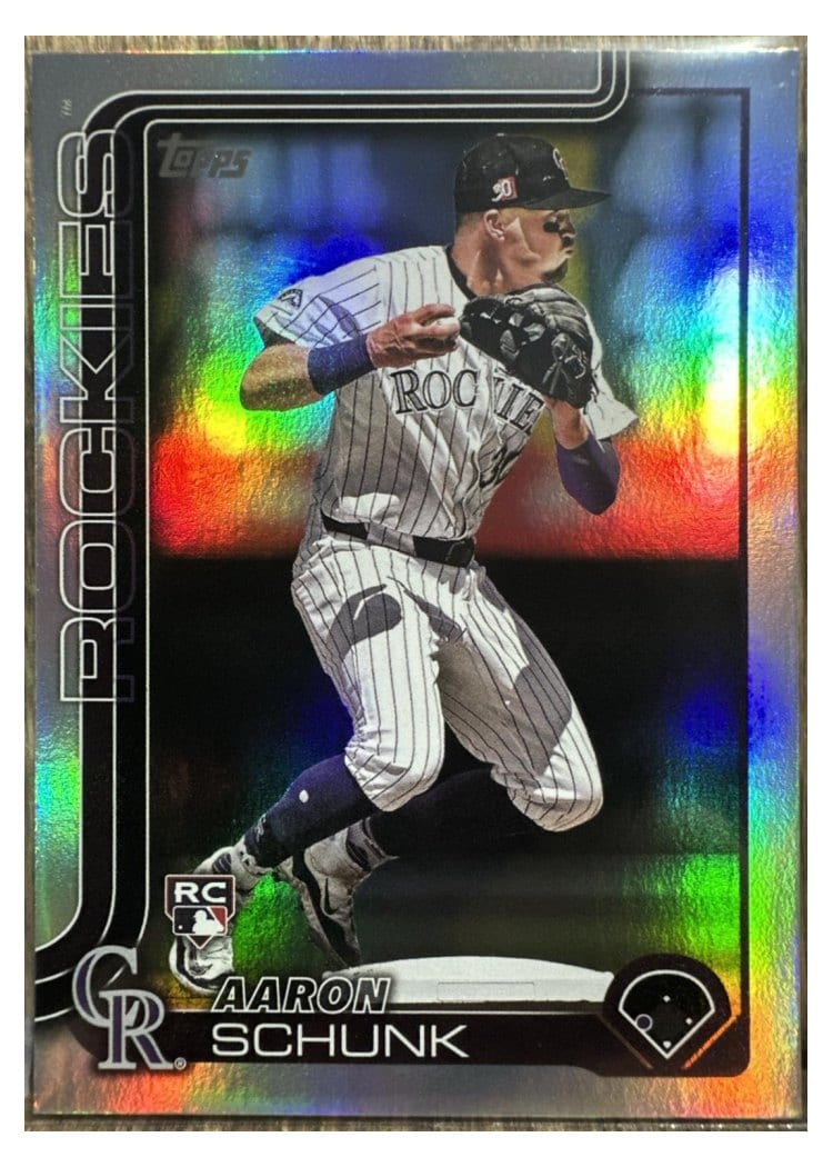 2025 Topps Base Set Aaron Schunk #196 card