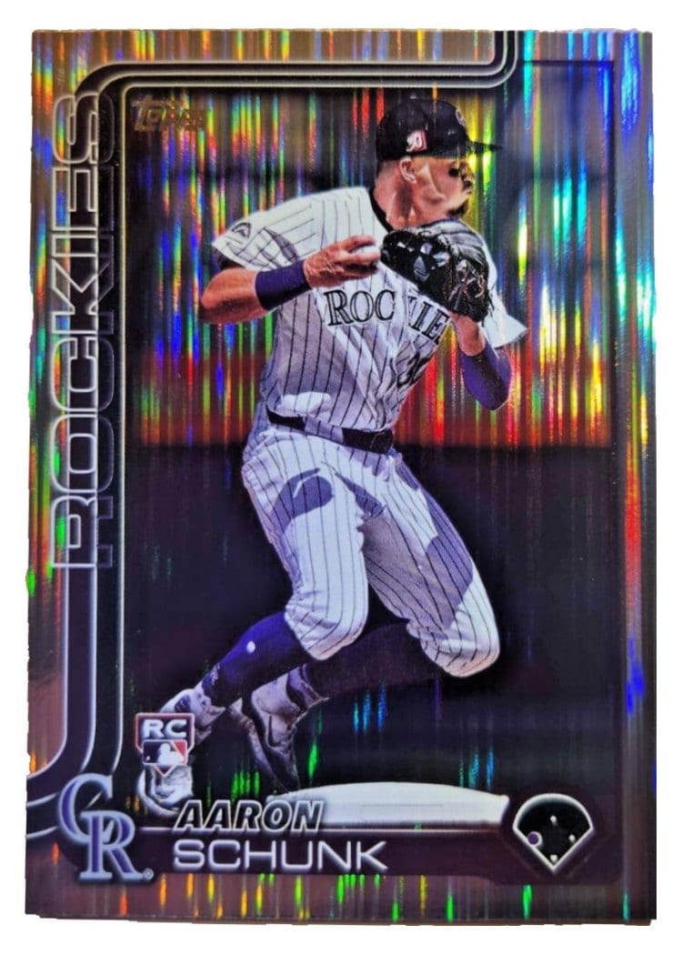 2025 Topps Base Set Aaron Schunk #196 card