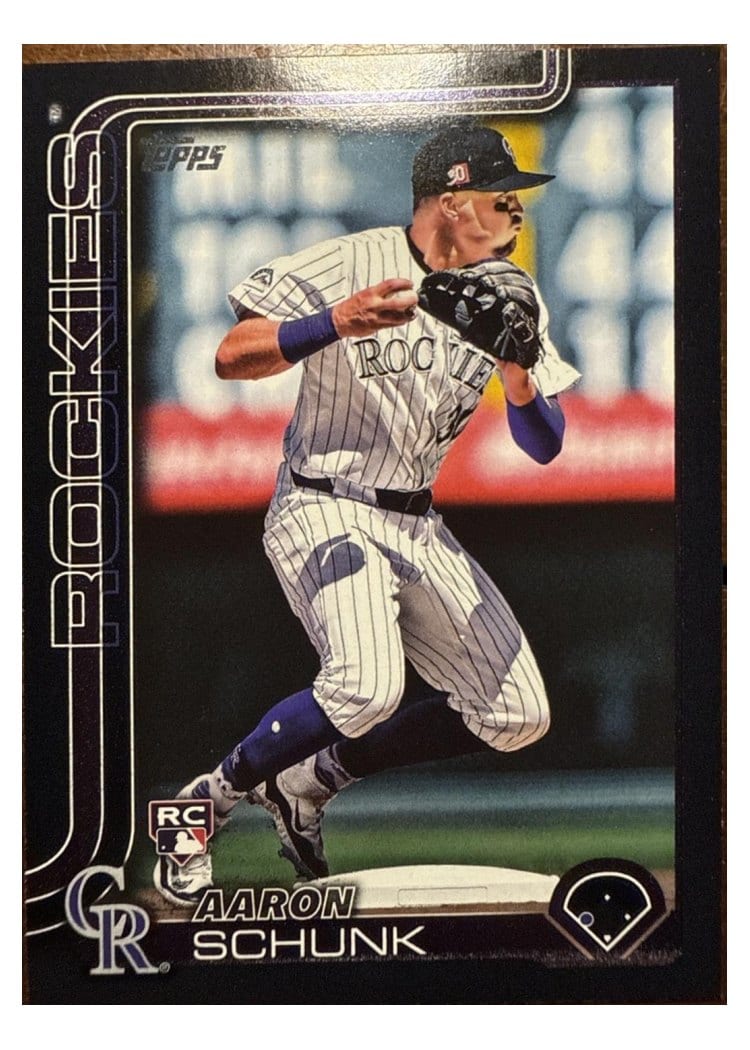 2025 Topps Base Set Aaron Schunk #196 card