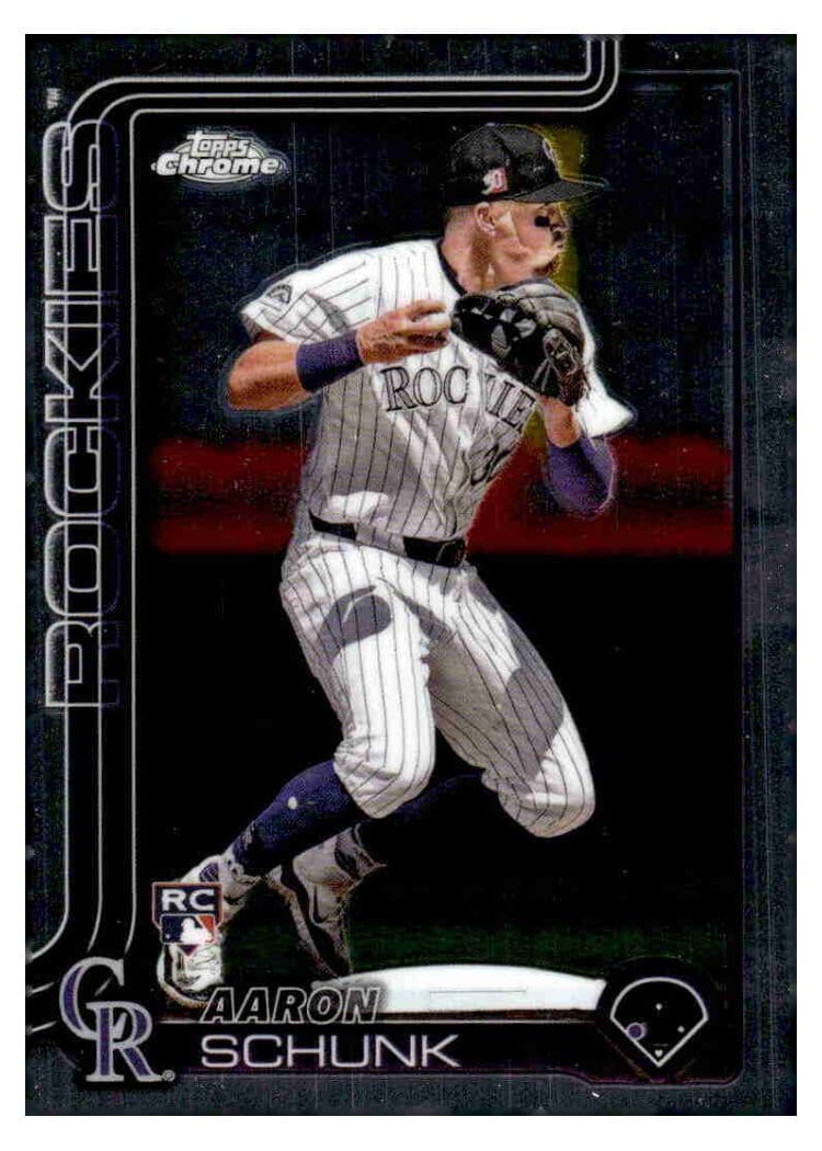 2025 Topps Chrome Base Set Aaron Schunk #238 card