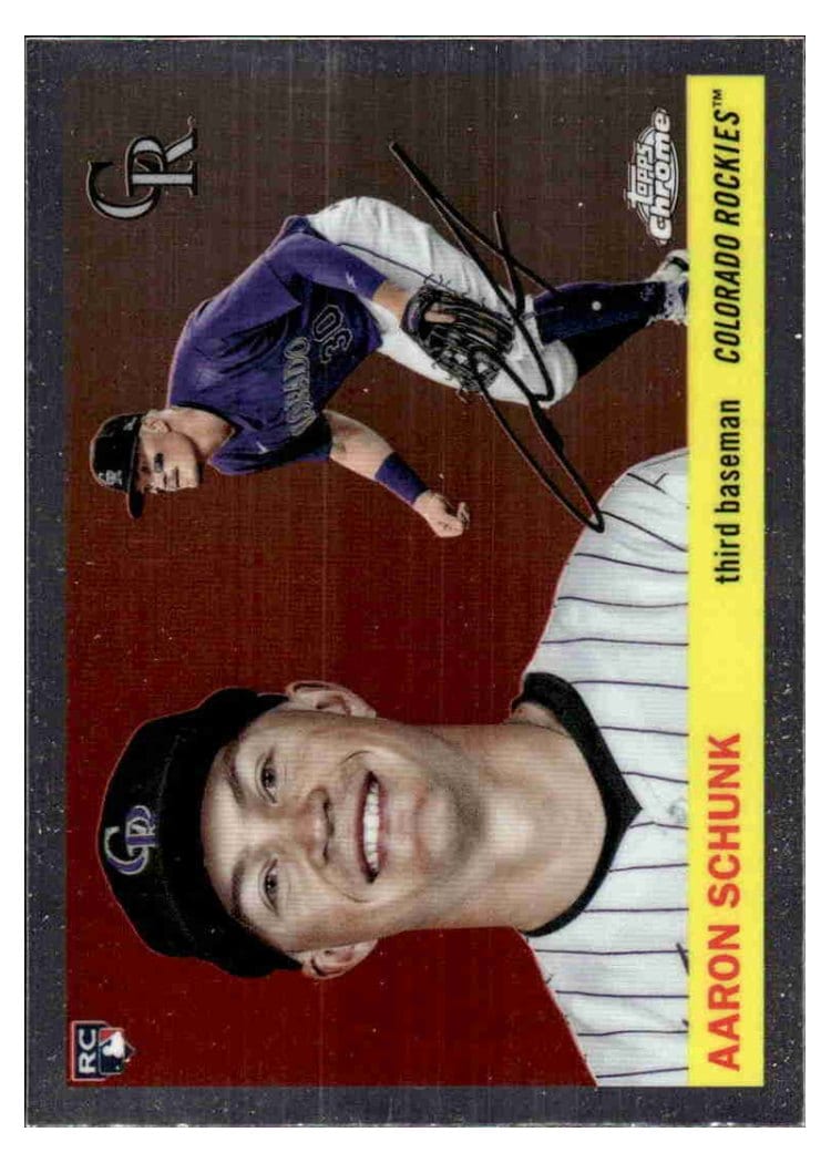2025 Topps Chrome Platinum Base Set Aaron Schunk #386 card