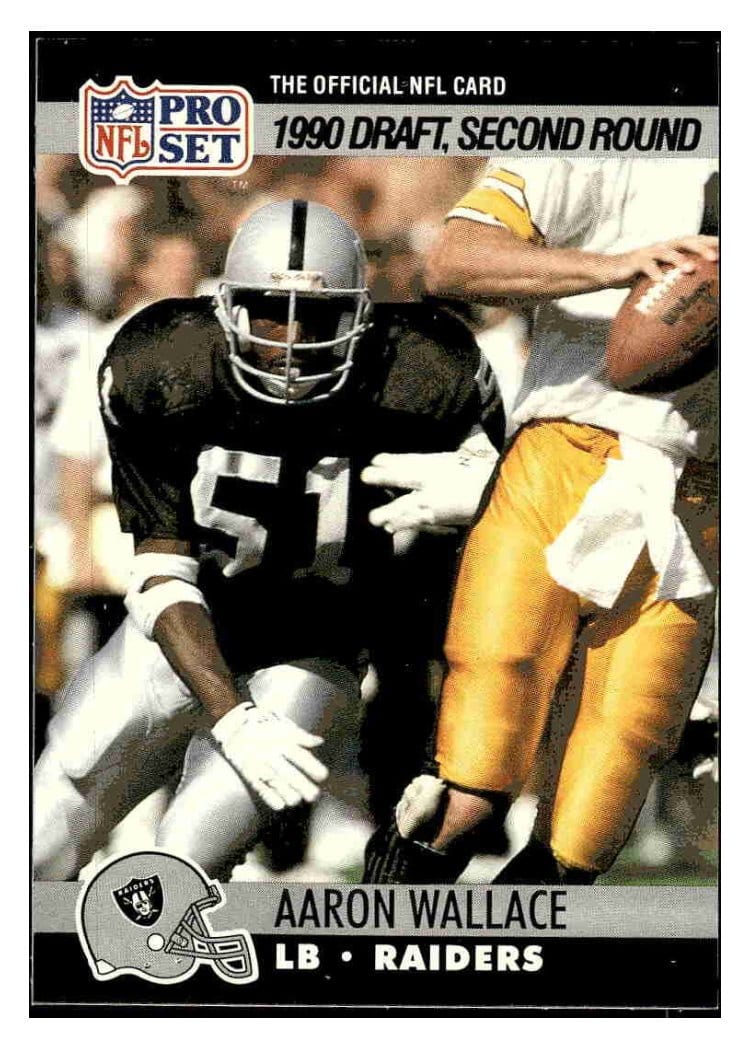 1990 Pro Set Base Set Aaron Wallace #706 card