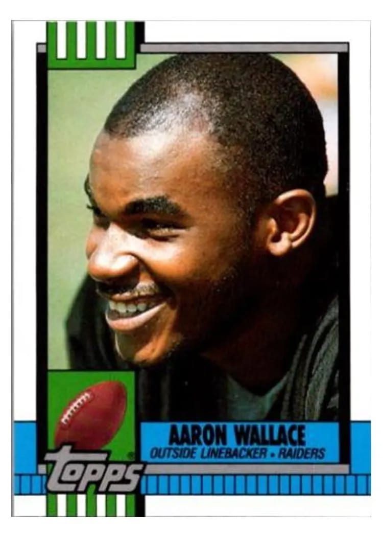 1990 Topps Traded Aaron Wallace #112T card