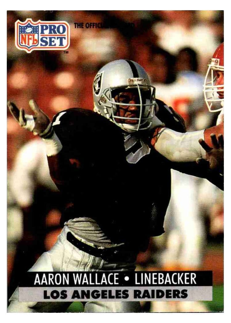 1991 Pro Set Base Set Aaron Wallace #549 card