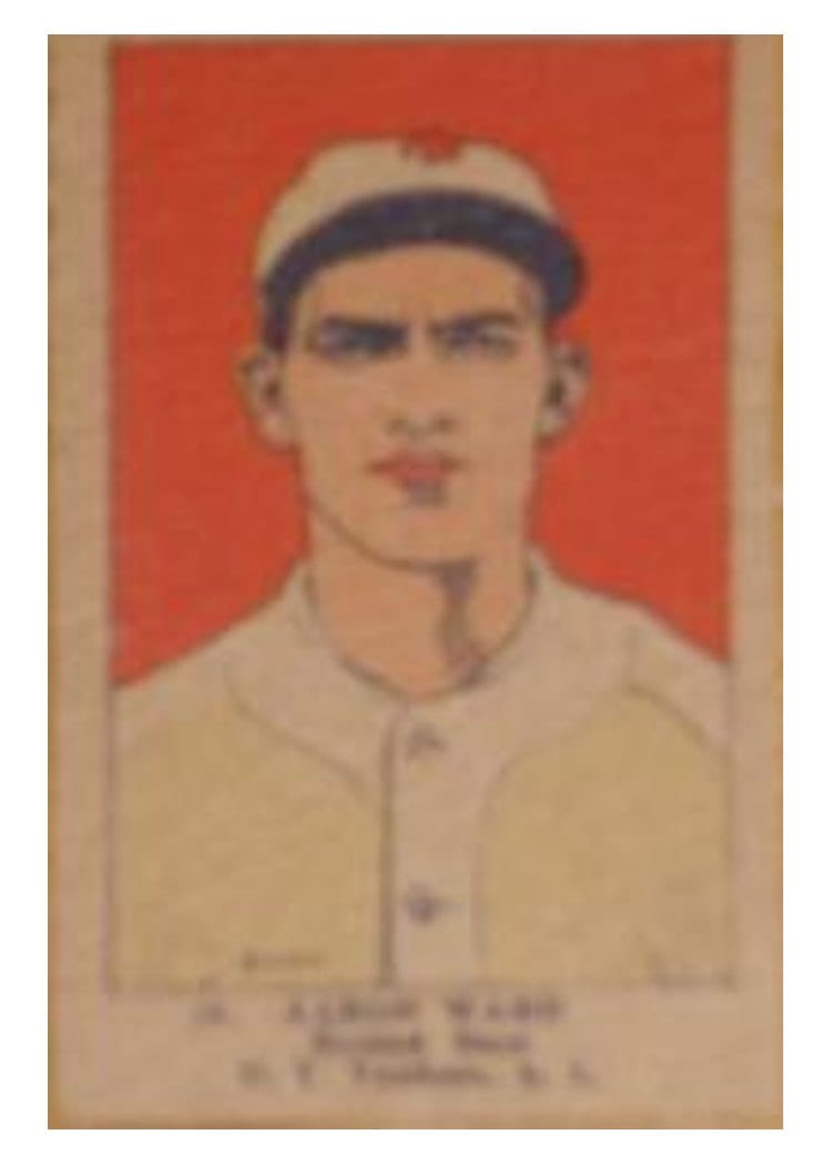 1923 W515 1 Aaron Ward Hand Cut #19 card