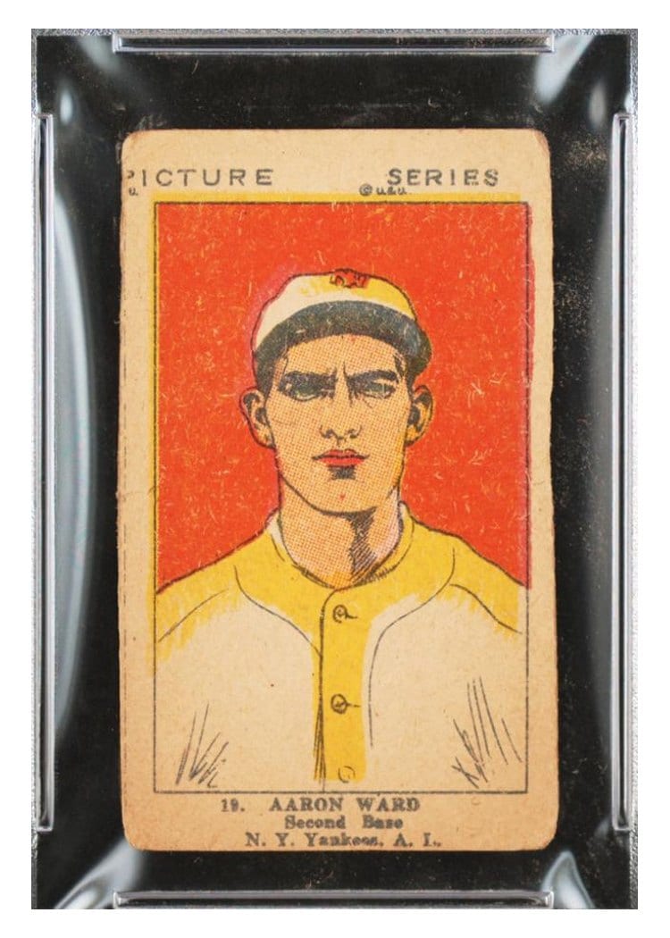 1923 W515 2 Aaron Ward Hand Cut #19 card