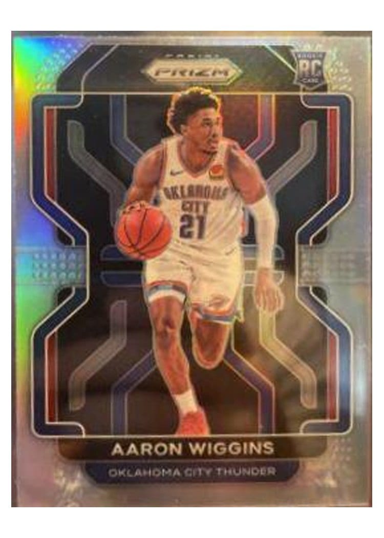 2021-22 Panini Prizm Base Set Aaron Wiggins Hyper Prizm #286 card