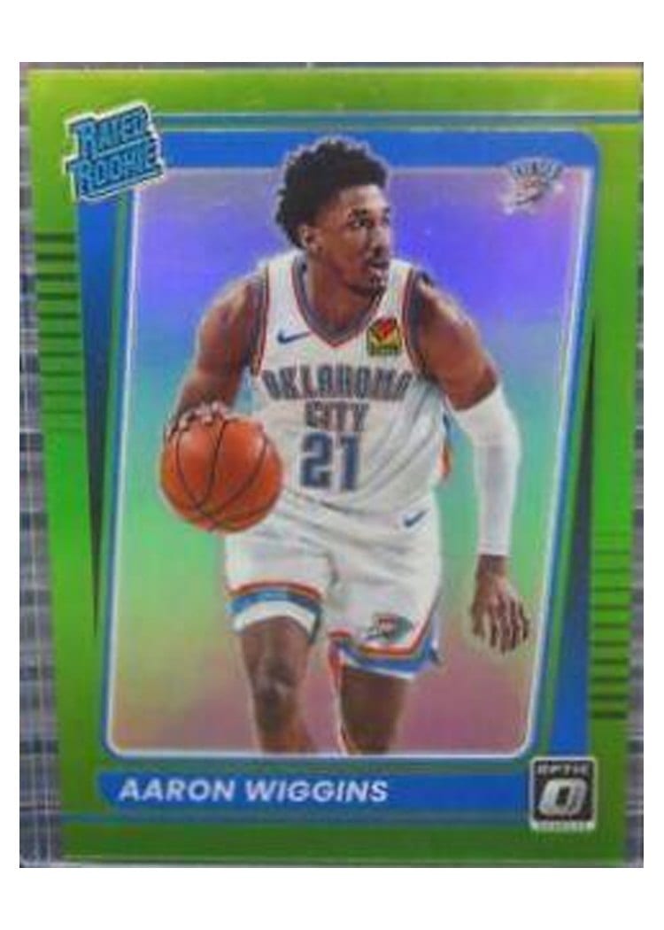 2021 Panini Donruss Optic Aaron Wiggins Lime Green #191 card