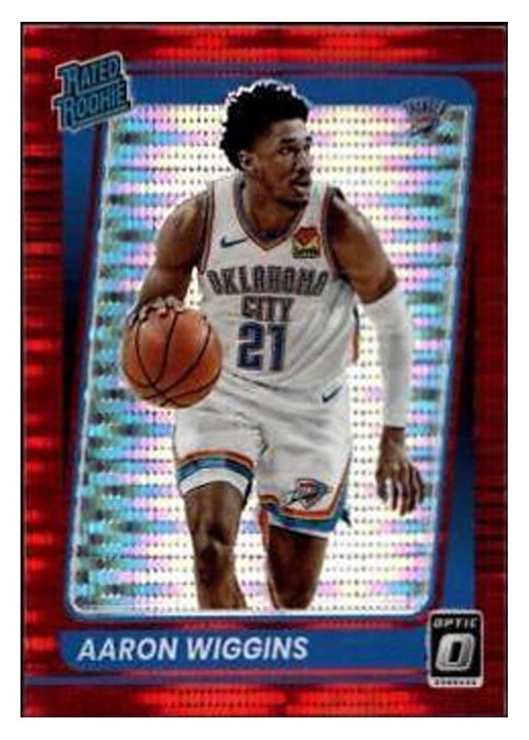 2021 Panini Donruss Optic Aaron Wiggins Red Pulsar #191 card