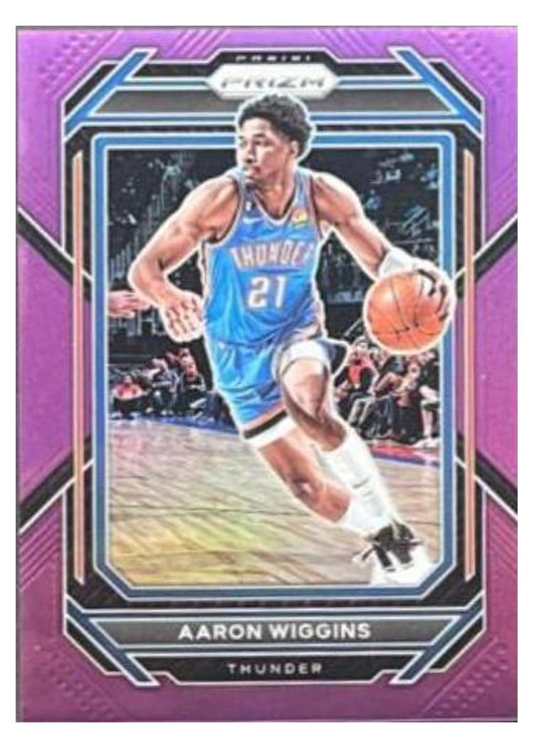 2022-23 Panini Prizm Base Set Aaron Wiggins #65 card