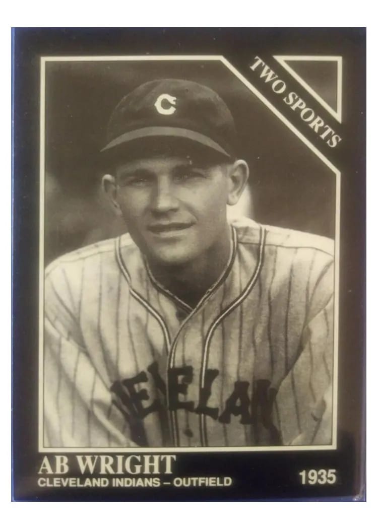 1992 Conlon Collection Ab Wright #407 card