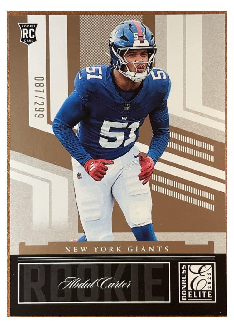 2025 Donruss Elite 2007 Elite Rookies Abdul Carter #18 card