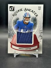 2025 Donruss Rookie Holiday Sweater Abdul Carter #SWE-ACR card