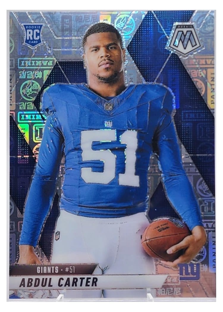 2025 Panini Mosaic Base Set Abdul Carter Silver Knight #282 card