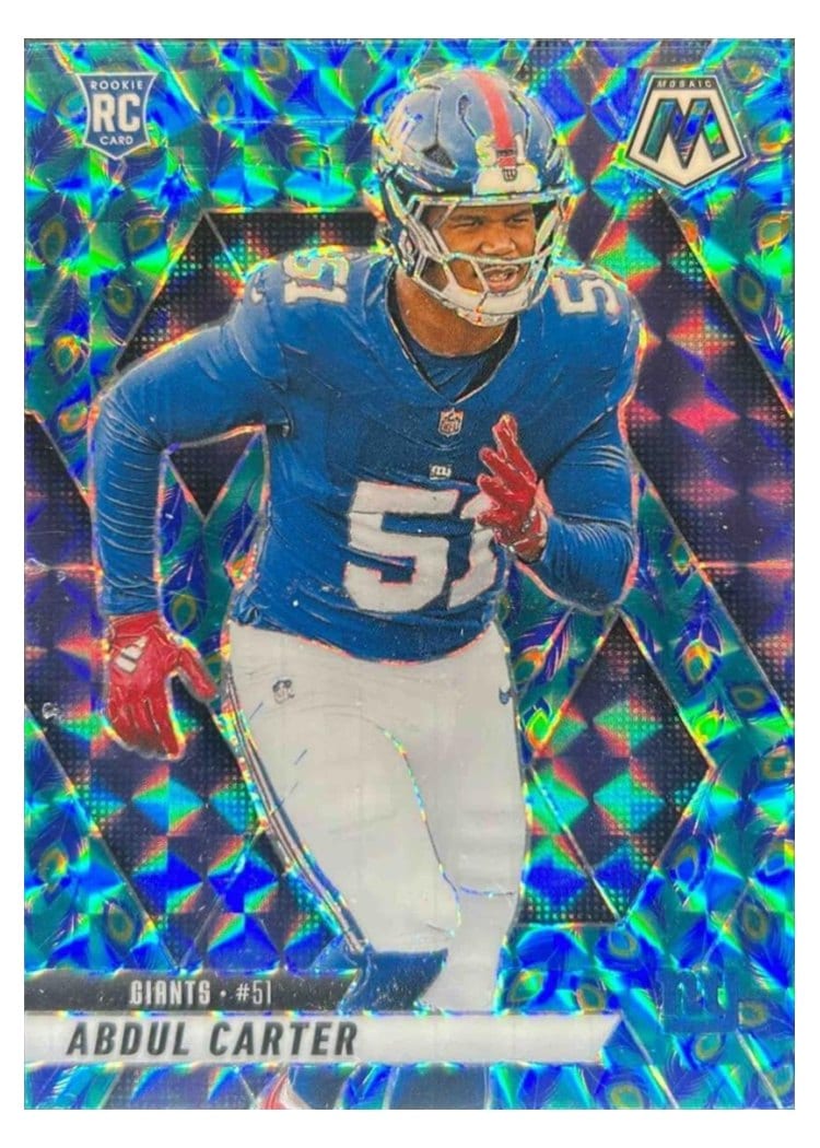 2025 Panini Mosaic Base Set Abdul Carter #317 card