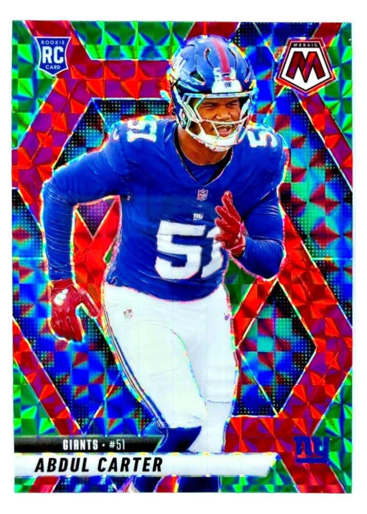2025 Panini Mosaic Base Set Abdul Carter #317 card