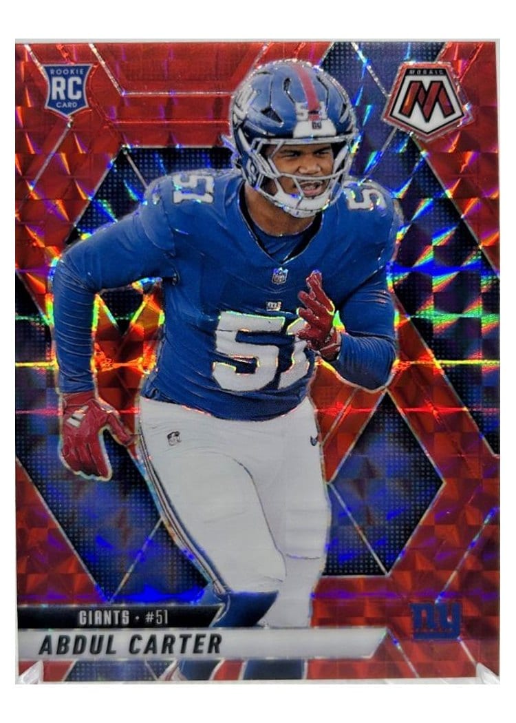 2025 Panini Mosaic Base Set Abdul Carter Red #317 card