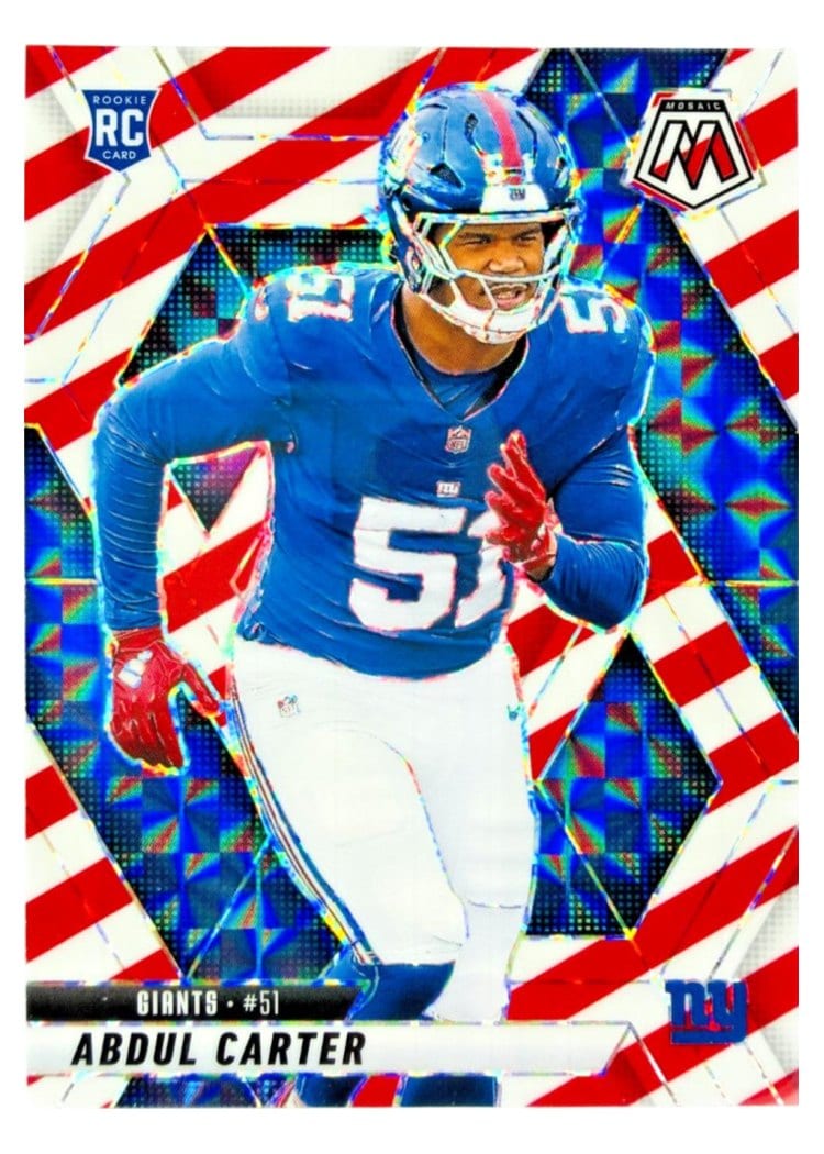 2025 Panini Mosaic Base Set Abdul Carter #317 card
