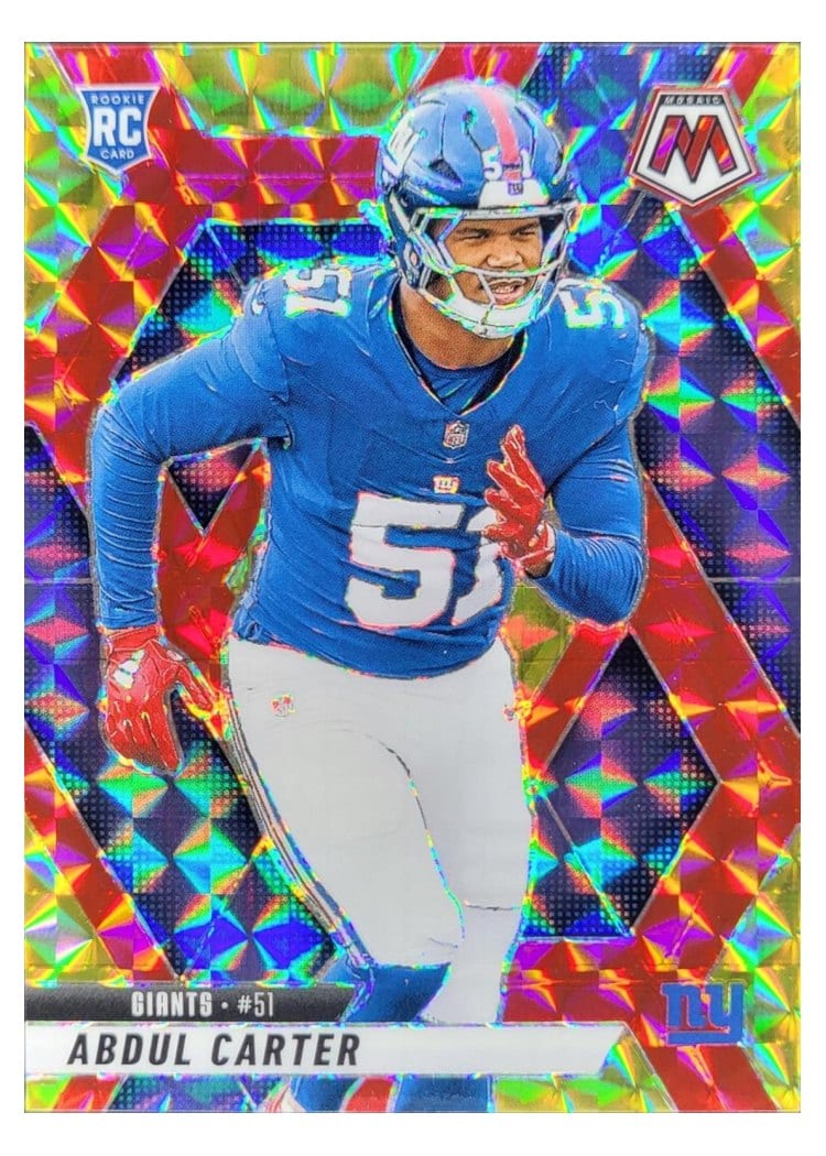 2025 Panini Mosaic Base Set Abdul Carter #317 card