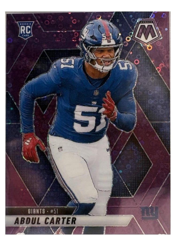 2025 Panini Mosaic Base Set Abdul Carter #317 card